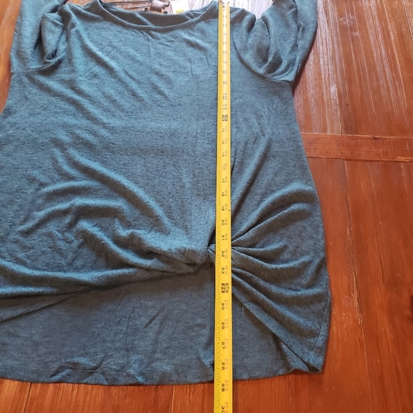 Chelsea & Theodore Women's 3/4 Sleeve Knot Top Shirt (NEW) - Picture 10 of 11